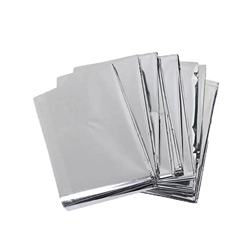Image of Emergency Mylar Thermal Blankets - 4 Pack | Survival Space Fire Blankets for Outdoor Adventures, Marathons, First Aid | Waterproof & Windproof | Ideal for Camping & Hiking