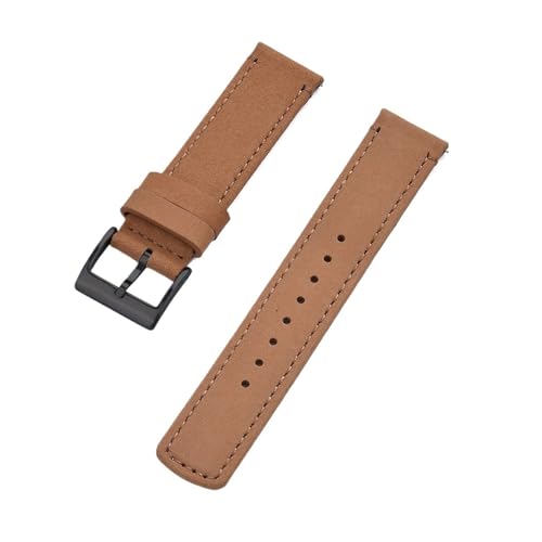 Bracelet de montre en cuir véritable 22mm boucle ardillon montre homme femme