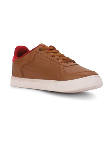 Image of Bata 8514 Aston E Casual Sneakers Brown Sport Shoes for Mens | Ideal for Everyday wear |Running| Walking | Regular wear Shoes |Urban Footwear.
