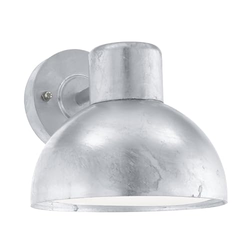 Applique extérieure en acier galvanisé à chaud argenté Eglo Entrimo E27