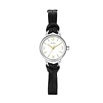 BUREI Women Watches Simple Leather Strap Watch Quartz Watches Small Thin Ladies Watch Bracelet Band Wristwatch Relogio Feminino (Brown and Black)