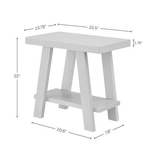 Roundhill Furniture Athens Contemporary Wood Shelf Side Table in Navy Blue by Roundhill Furniture - Image 7