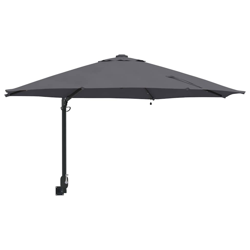 Vidaxl Anthracite Garden Parasol Manual 248 X 248 X 148 Cm