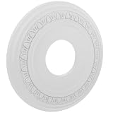 Cabilock Weiße Runde Deckenrosette 12 Zoll aus Pu mit Schöner Oberfläche Kompatibel mit Verschiedenen Stilen als Montageplatte für Pendelleuchten
