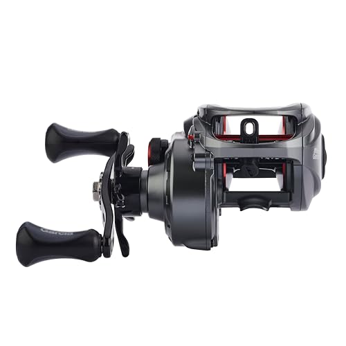 Abu Garcia Molinete de perfil baixo MAX – Molinete de pesca com isca Baitcaster para pesca predadora