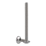 Adiyer 40-Pack Metric M4 x 50mm Machine Screws for Cabinet Drawer Knob Pull Handle, 304 Stainless Steel, Truss Head Bolts, Phillips Drive
