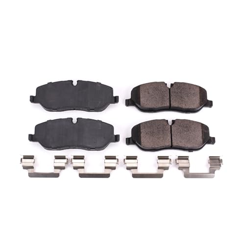 Image of PowerStop Front Brake Pads for Land Rover LR3 2005-09 |Rover Range Rover 2006-09 |Rover Range Rover Sport 2006-09 - Z17 Ceramic Brake Pads with Installation Hardware, 17-1098