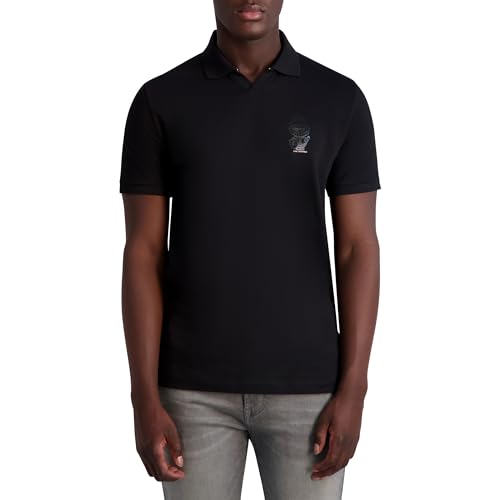 Image of Karl Lagerfeld Men's Karl Armour Johnny Collar Polo