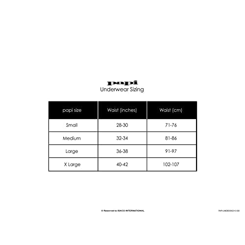 Papi Men's Cotton Low Rise Brief Pack Of 3 Underwear, Black/Black/Black, Large #TOP4