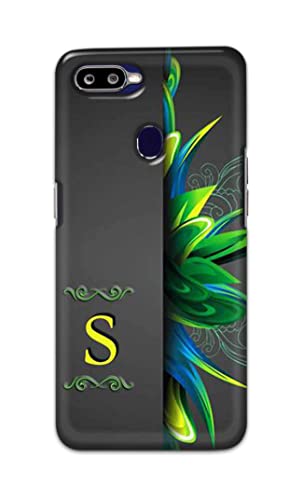 Image of Name II Initial II Letter Alphabet S Hard Back Case Cover for Oppo F9 / Oppo F9 Pro /Realme 2 Pro /Realme U1, RMX1801, RMX1807 Back Cover -(J5) VNS2222