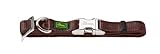 hundehalsband braun gold Ideale Passform durch stufenlos verstellbaren Metallschieber