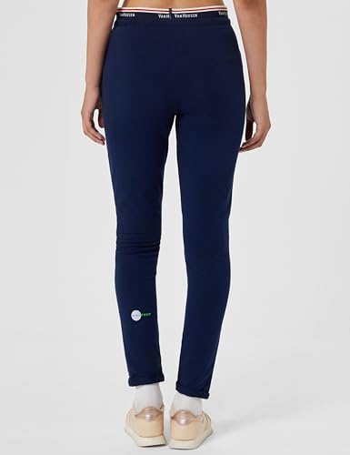 Image of Van Heusen Women Athleisure Antiviral Regular Fit Joggers - Body Hug, Moisture Wicking, Reflective Trim 66308 Dark Navy S