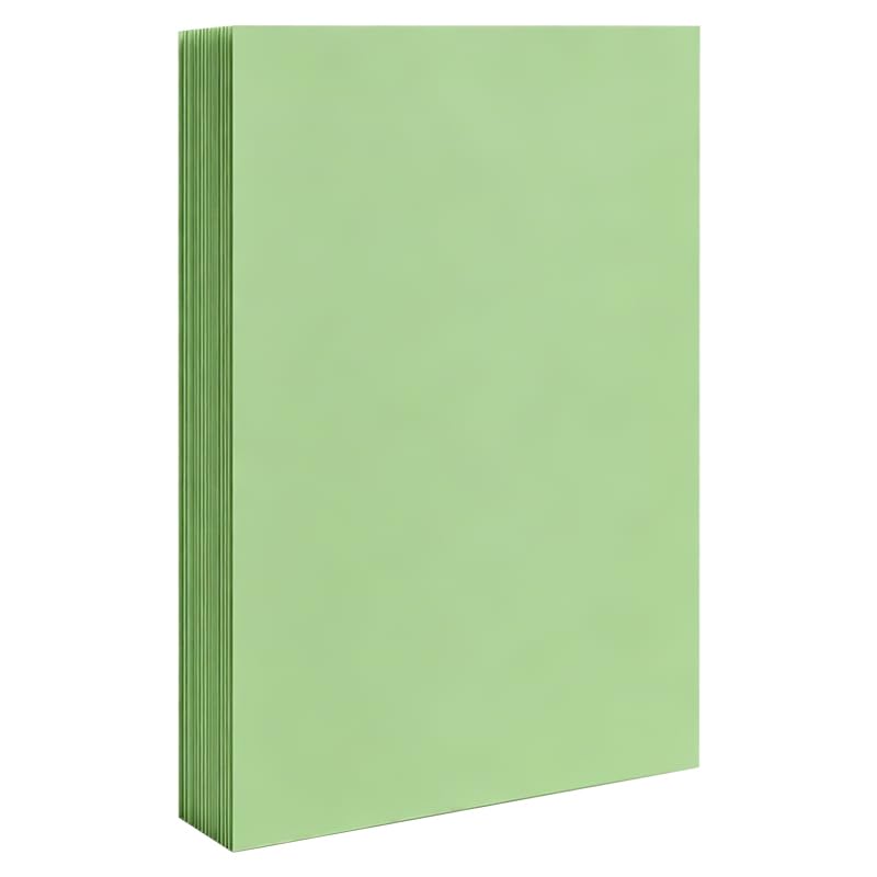 50 Sheets A4 Coloured Paper, 70g Printing Paper for Office Printing and DIY Crafts Projects, Light Green — image 1