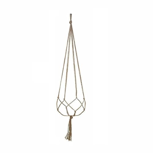 kanta 105cm Macrame Jute Plant Hanger Flower Pot Holder Hanging Planter Basket Rope Pot Holder Wall Art Garden Hanging Decoration