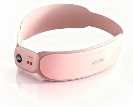 Heating Pad for Period Cramps, Rechargeable Heated Waist Belt with 6 Temperatures and 3 Vibration for Lower Abdomen, Back Pain and Period Cramp Relief, Portable Menstrual Heating Pad