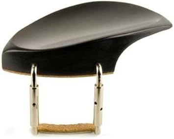 Chinrest Ebony wood Teka Model 4/4, Violin Parts, with u Clamp