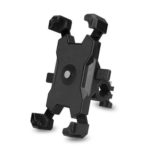 Support téléphone pour vélo rouge fixation guidon stable pour éviter les secousses en scooter.