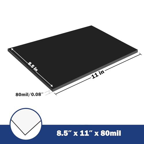 High Energy 80 Mil Magnetic Sheet With Adhesive Backing, 8.5x11 Inches Anisotropic Flexible Rubber Magnets (1 Piece) by STTMGN - Image 2