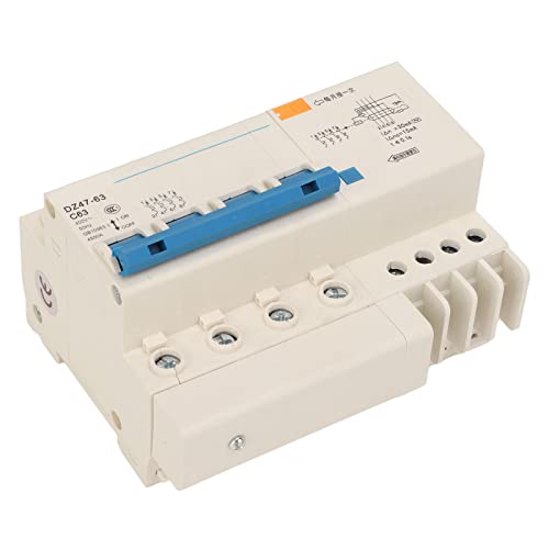 Disjoncteur 4P 63A Ausla pour boîtier rail DIN triphasé - 5