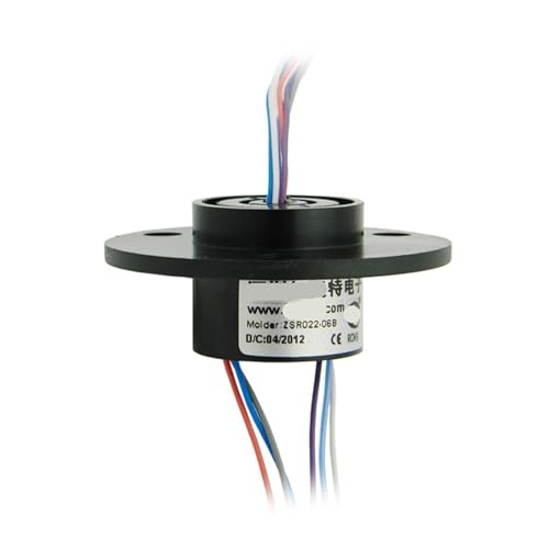 Collecteur tournant de précision OD 22 mm bague rotative 6 voies