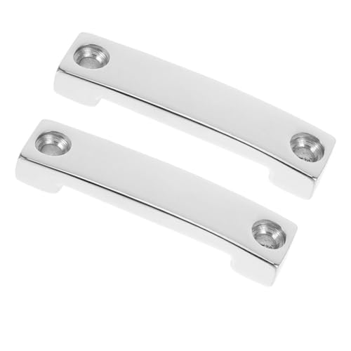 VOSAREA 2pcs Stainless Steel Webbing Clamp Plate for 25mm Boat Rigging