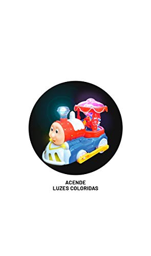 Trenzinho Musical A Pilha Bate E Volta Com Luz E Som DMT5107 - DM Toys