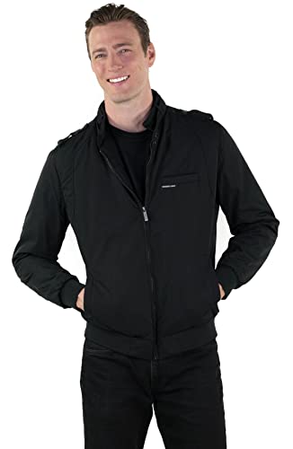 Members Only Men's Iconic Racer Quilted Lining Jacket |Slim Fit|