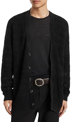 John Varvatos Men's Gerard Cardigan Sweater