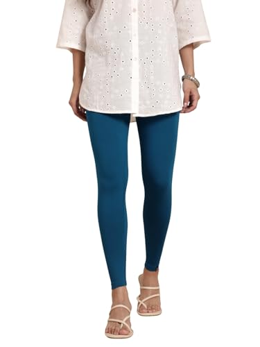 Image of TWIN BIRDS Women Viscose Ankle Leggings | Stretchable Kurti Wear Bottom