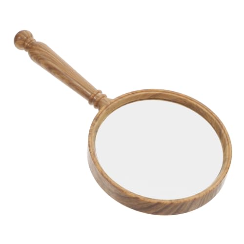 VALICLUD Lupa Retro De Vetas De Madera Anteojos De Lupa para Lentes De Aumento De Mano Gafas De Lectura para Caqui Vidrio