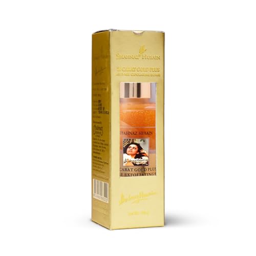 Shahnaz Husain 24 Carat Gold Anti Age Exfoliating Scrub, 100g, Golden