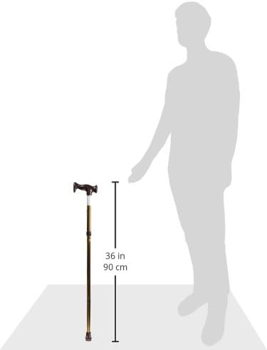Miniatura 8 de DMI - Bastón plegable ajustable con mango ergonómico, ligero, resistente y soporta hasta 250 libras, ideal para viajes, bastón para caminar, bronce