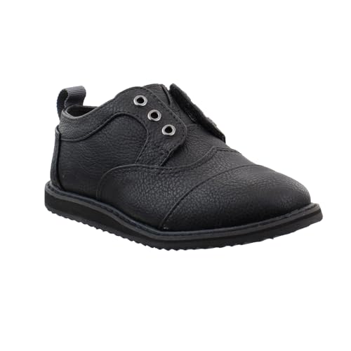 TOMS Toddler Boys Brogue Slip On Casual Shoes - Black2