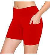 ALWAYS Women Workout Yoga Shorts - Premium Buttery Soft Solid Stretch Cheerleader Running Dance V...