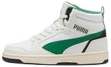 Puma Rebound V6 Mid JrSneaker Unisex per Bambini, Vapor Gray Archive Green Puma White, 36 EU