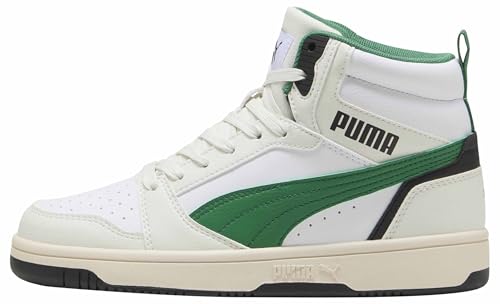 Tomaia in pelle sintetica; intersuola in gomma; suola in gomma; PUMA Formstrip sui lati laterali e mediali; dettagli del marchio PUMA su tomaia, tallone e lingua; 96,26% sintetico, 3,74% tessuto