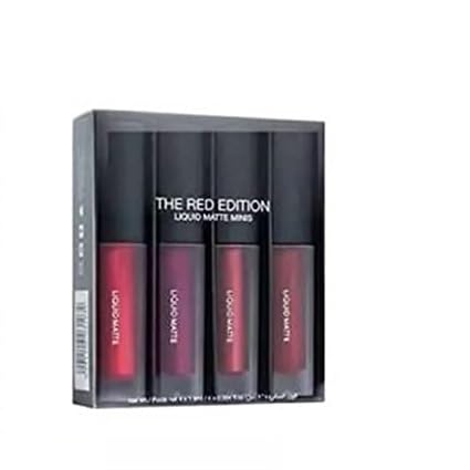 Liquid Mini Lipstick Set of 4 | Bold Set, Ultra Matte, Transferproof and Waterproof