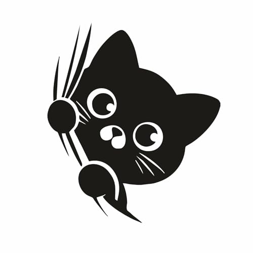 Sticker voiture chat, autocollant chat, stickers chat, chat, autocollant drole, funny stickers, autocollant chat mignon, cat stickers, cat car stickers (10,...