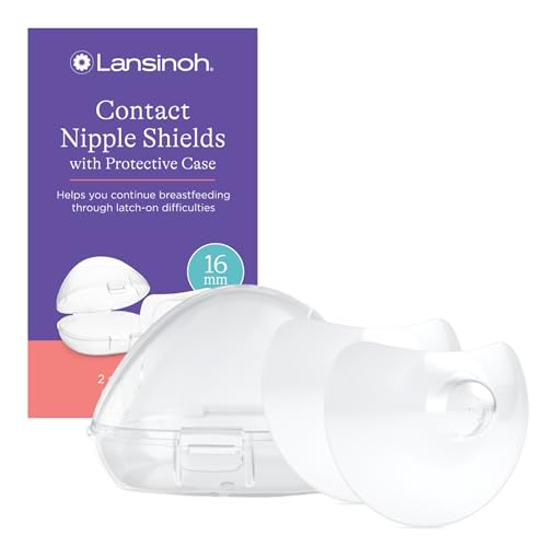 Lansinoh Contact Nipple Shields for Nursing Mothers, Ultra-Thin Soft & Flexible Medical-Grade