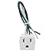 Snap in Receptacle Outlet, 10A 125V, Compatible with Zing Ear ZE-3B-2 NEMA 5-15R, 3 Prong 3 Wire For Lamp Post, Light Pole, Stove, Range, Cabinet, Inverters, Automotive, Power Tools, Appliances, White