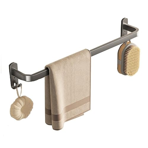 Percha de toallas de aluminio sin taladro para evitar daños en azulejos 2