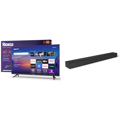 Roku 40-Inch Select Series TV with Wireless Soundbar