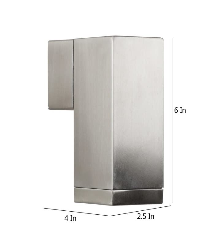 Image of ELIANTE Silver Metal Wall Light AV003-1-SQ-SSV | 3 Years Warranty | Free - LED LAMP