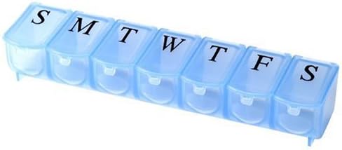APEX 7-Day Pill Organizer, Ultra Bubble-Lok, 1 Organizer (Pack of 2)