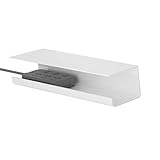 Gestión de Cables Debajo del Escritorio, Organizador de Cables para Oficina en casa (Blanco)