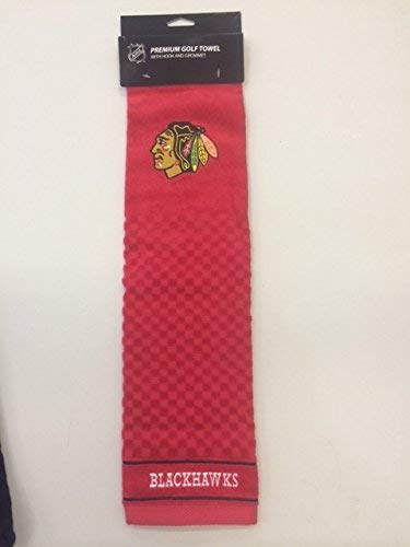 Chicago Blackhawks Golf Towel, Red, Official Nhl #TOP6