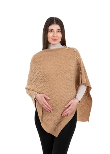 Poncho de lana de cordero evita el frío sin abrigos pesados y molestos