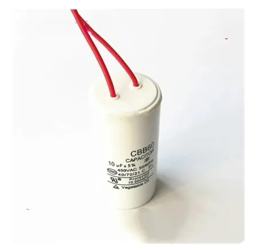 Condensateur CBB60 10 uf 450 V robuste pour moteurs de rechange 38x70mm