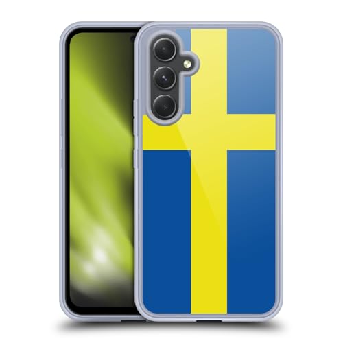 Coque Samsung A54 5G gel flexible motif drapeau Suède football