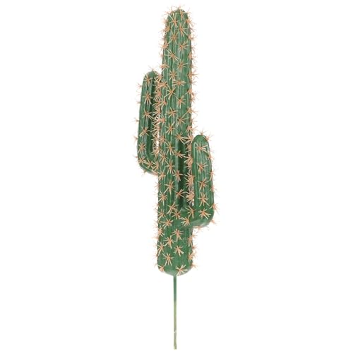 ibasenice Cactus Artificial Decorativo Pequeño 46 Cm Modelo Realista de 3 Brazos sin Maceta para Decoración de Jardín, Interior y Paisajes, Figura de Planta Simulada para Hogar y Oficina